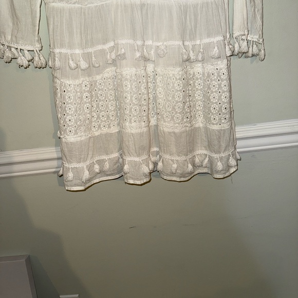Me 2 Magic White Lace Boho Dress Size Small Bohemian - Picture 5 of 9
